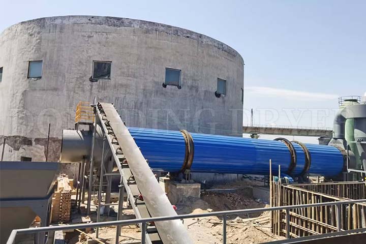 The Lignite Rotary Drum Dryer is Being Installed for Our Customer